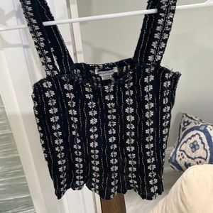 American Eagle cropped dressy tank